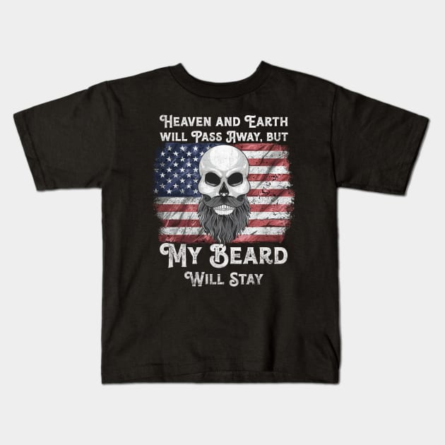 Funny Bible Verse, Bearded American Kids T-Shirt by Pennelli Studio